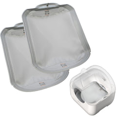 Alfombrilla Eyesun para caja de arena autolimpiante, vista frontal, facilita limpieza y reemplazo.