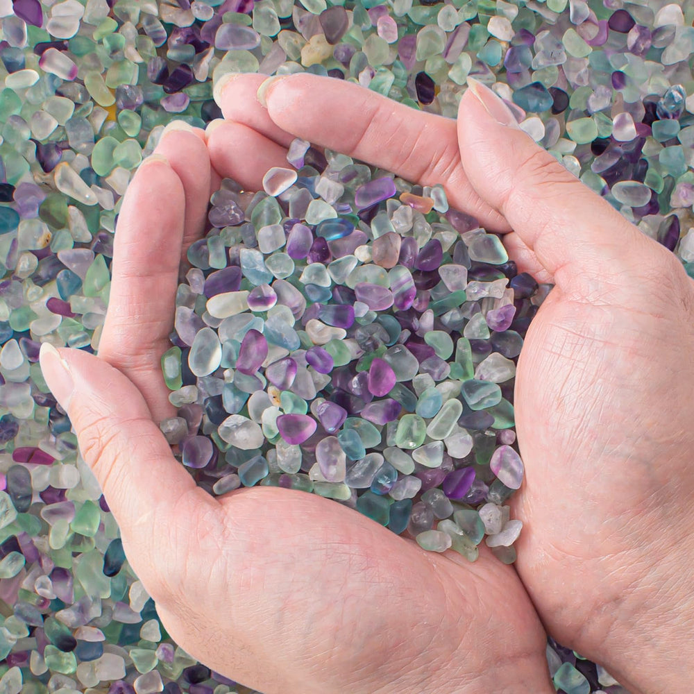 Piedras fluorita EZEELAI para acuario, realzan el color y el paisaje del tanque.