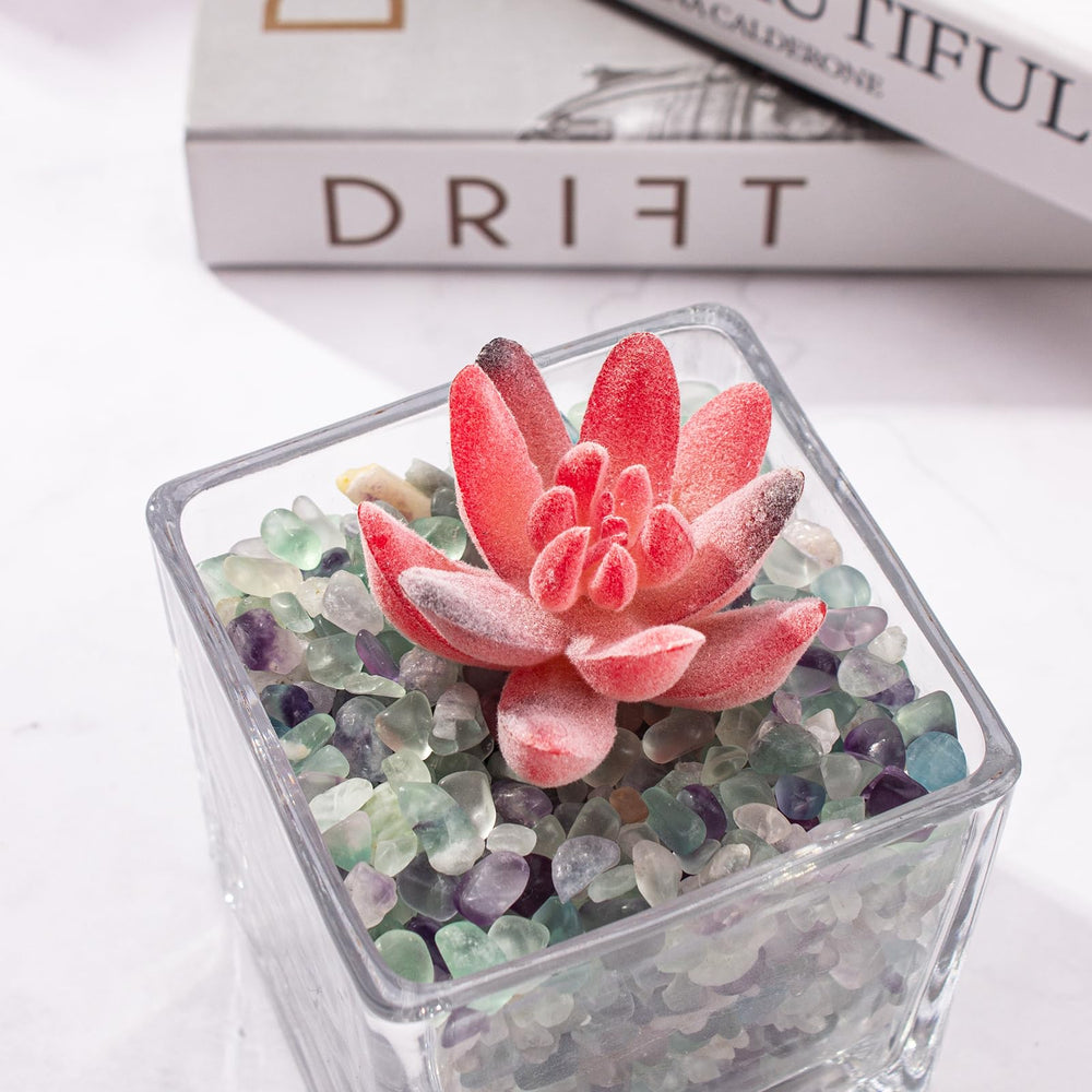 Piedras para proyectos de bricolaje con fluorita EZEELAI, detalles decorativos.