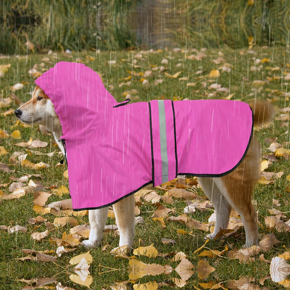 Capa para perro rosa de Ezierfy, impermeable y ligera.