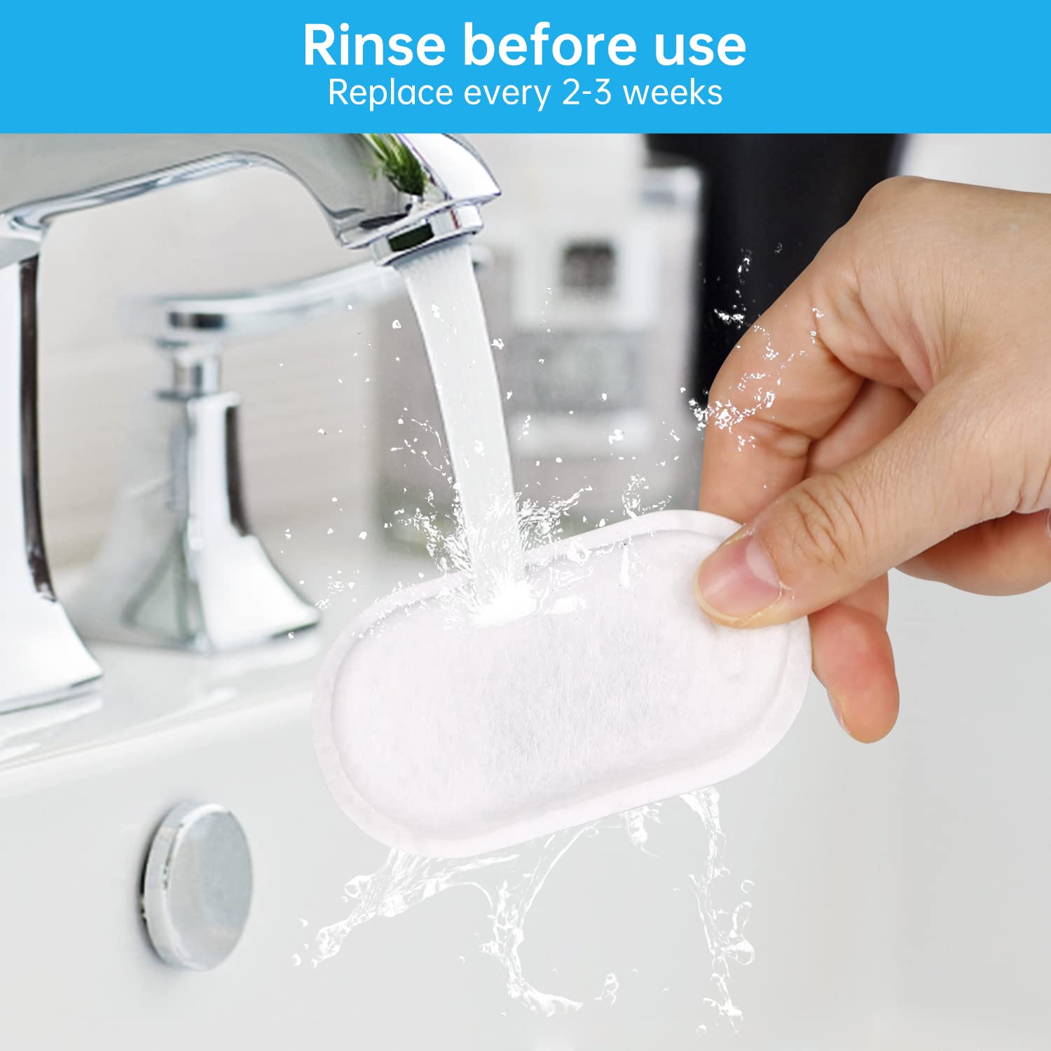 EZMioo filtración triple para agua, ayuda a reducir olores y partículas.