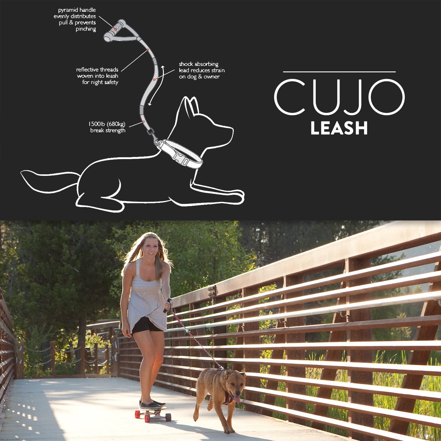 EzyDog Cujo cuerda de polipropileno resistente para uso duradero.