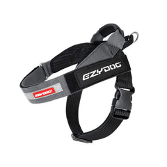 Arnés EzyDog Express ergonómico y acolchado para mayor comodidad en caminatas.