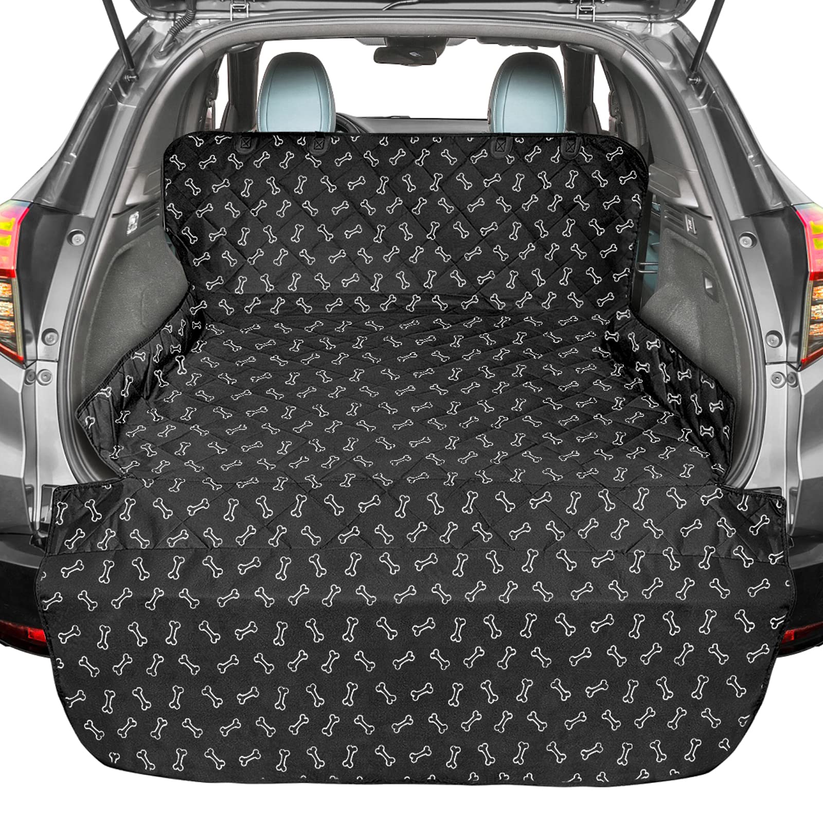 F-color SUV Cargo Liner instalación rápida para perros en el maletero