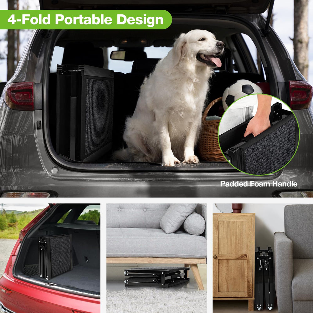 FAHKNS rampa para perros apta para mascotas grandes con soporte seguro.