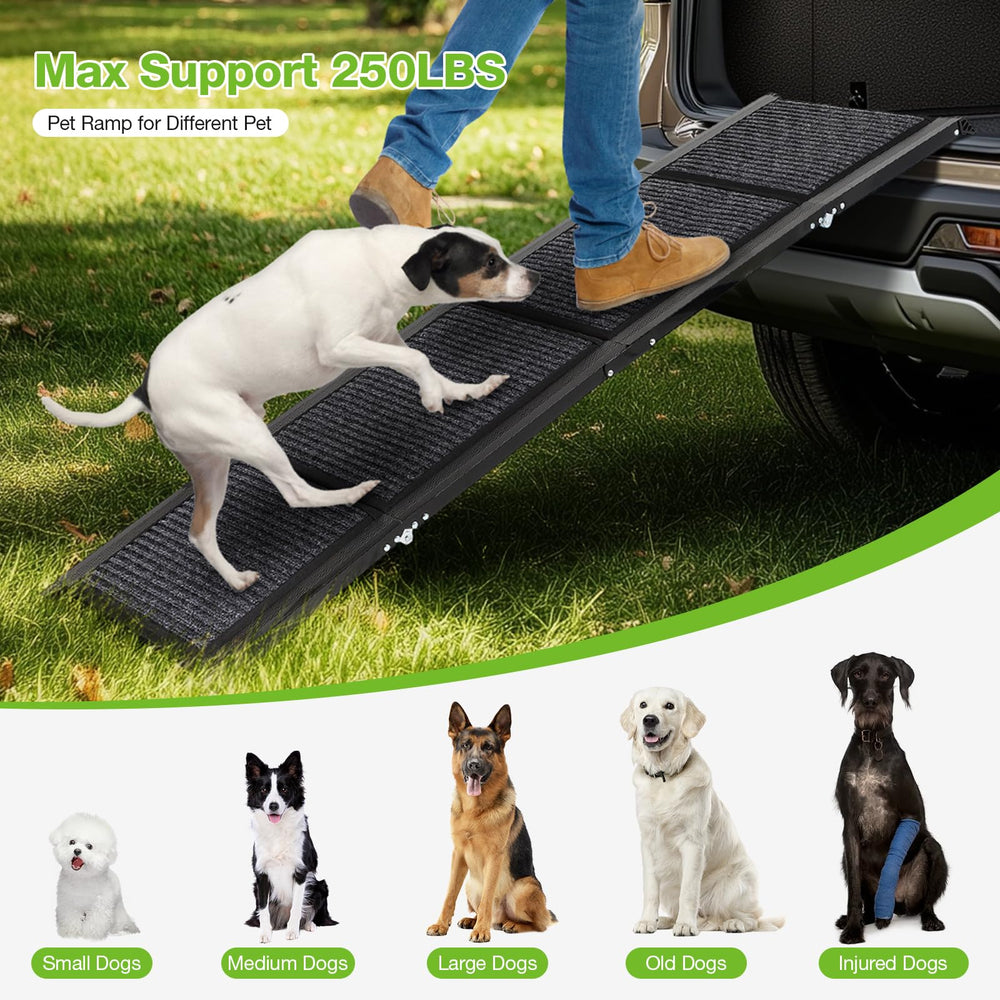 FAHKNS rampa para perros diseño ligero de 6.5 libras para transporte.