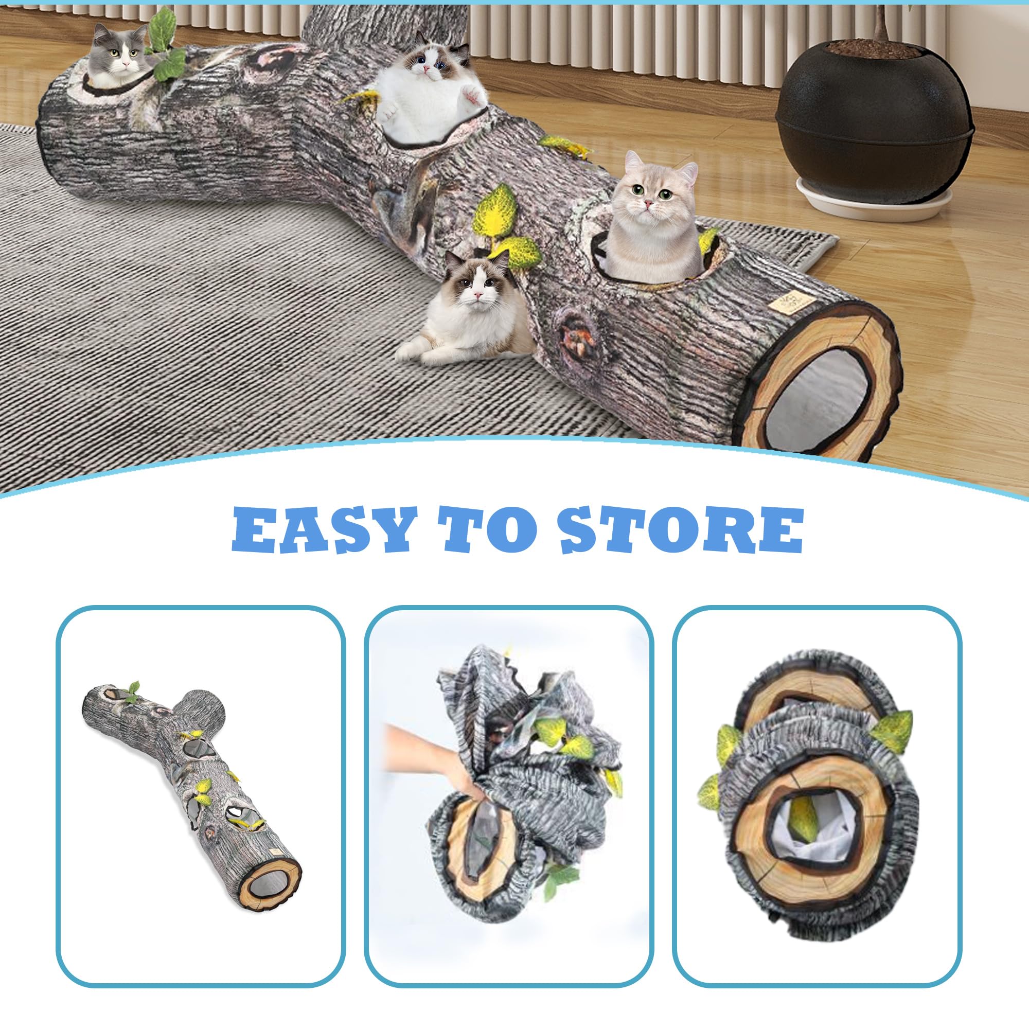 Falukasa tunel gato tamaño grande: perfecto para varios felinos
