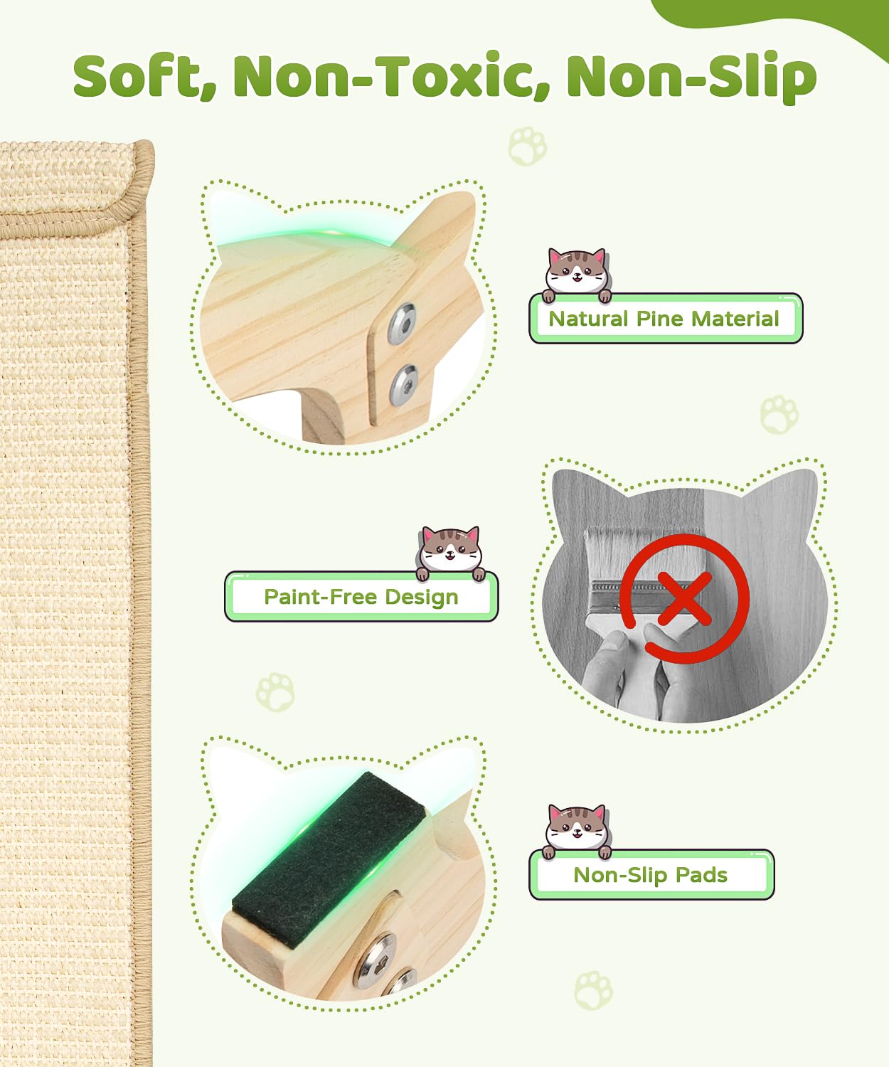 Superficie de sisal resistente para rascar sin deshilacharse