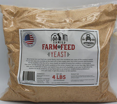 FAMILY FARM AND FEED levadura de cerveza en frasco transparente para almacenamiento seguro
