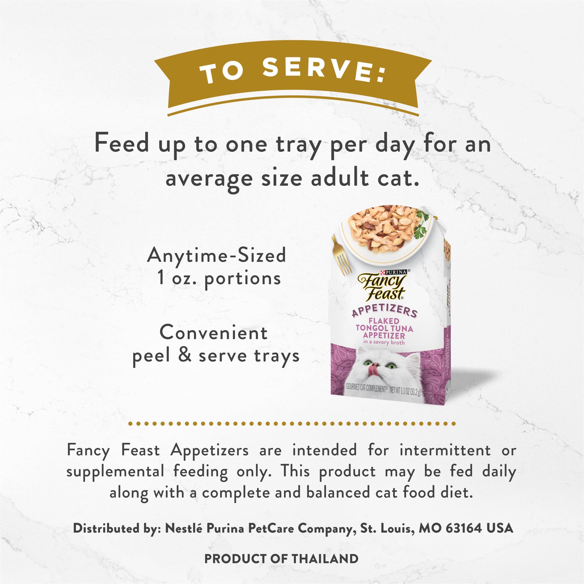 Fancy Feast Appetizers facile-a-servir, pratique pour petites dégustations quotidiennes.