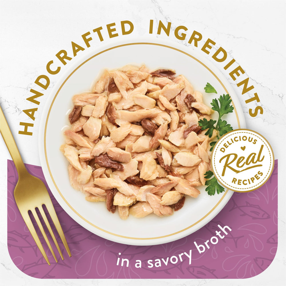 Fancy Feast Appetizers thon-tongol-morceaux-bouillon, bouchée délicate pour un plaisir gourmand.
