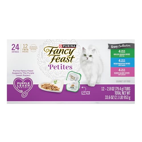 Collection de trois saveurs Fancy Feast, variété pour chats curieux