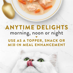 Fancy Feast Complemento sabroso pescado blanco, sabor marino en cada bocado.