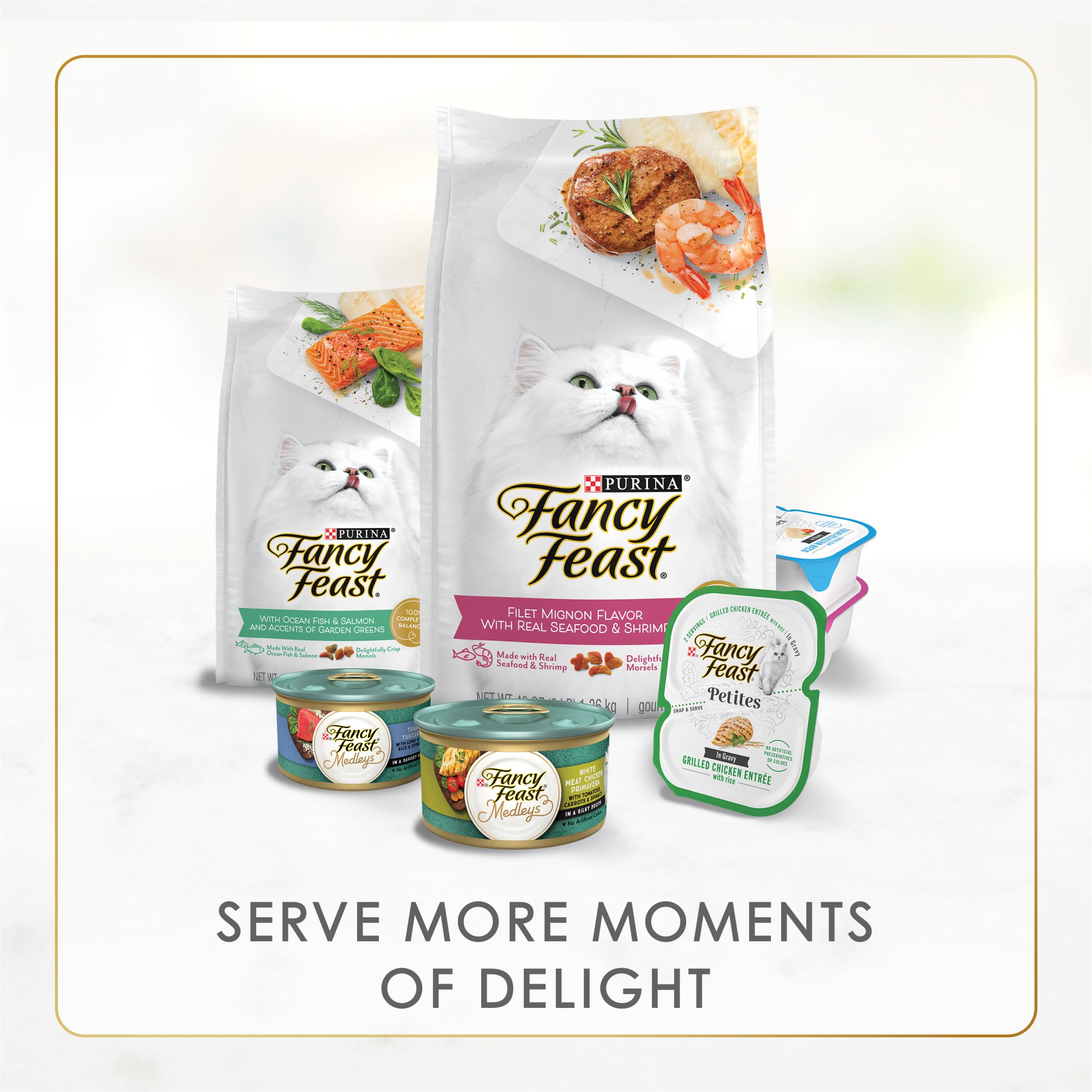 Fancy Feast Delights ingredientes de calidad, nutrición completa para gatos adultos