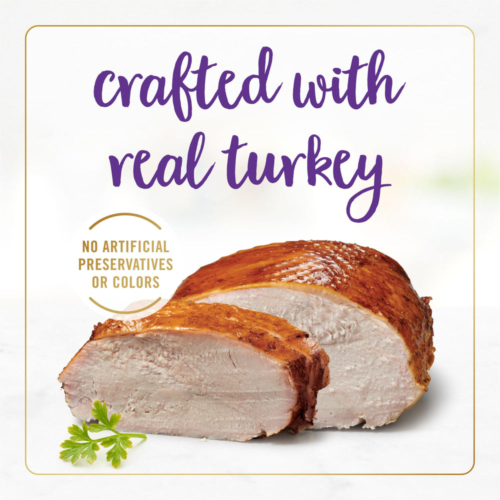 Fancy Feast Delights: trozos de pavo y cheddar en formato tierno.