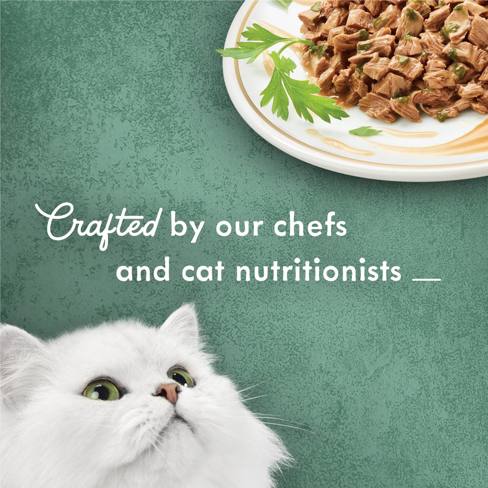 Fancy Feast Elaborado en EE. UU. con ingredientes de calidad.