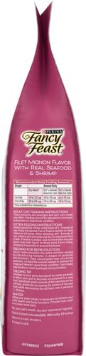 Textura crujiente de bocados con Fancy Feast Filet Mignon para masticar.