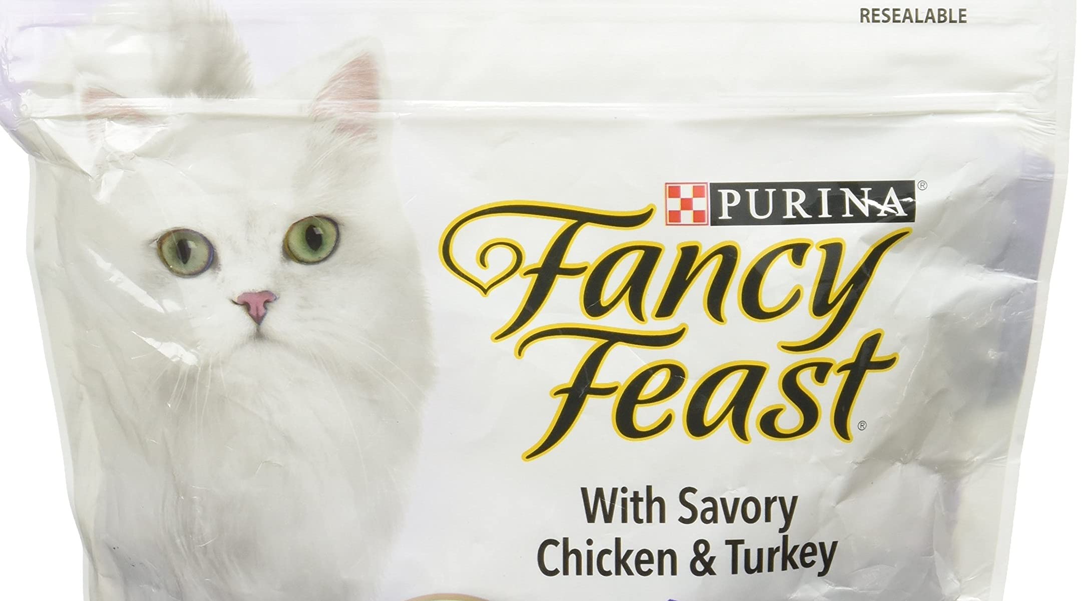 Envase de 1 lb Fancy Feast Gourmet para la comida diaria del gato.