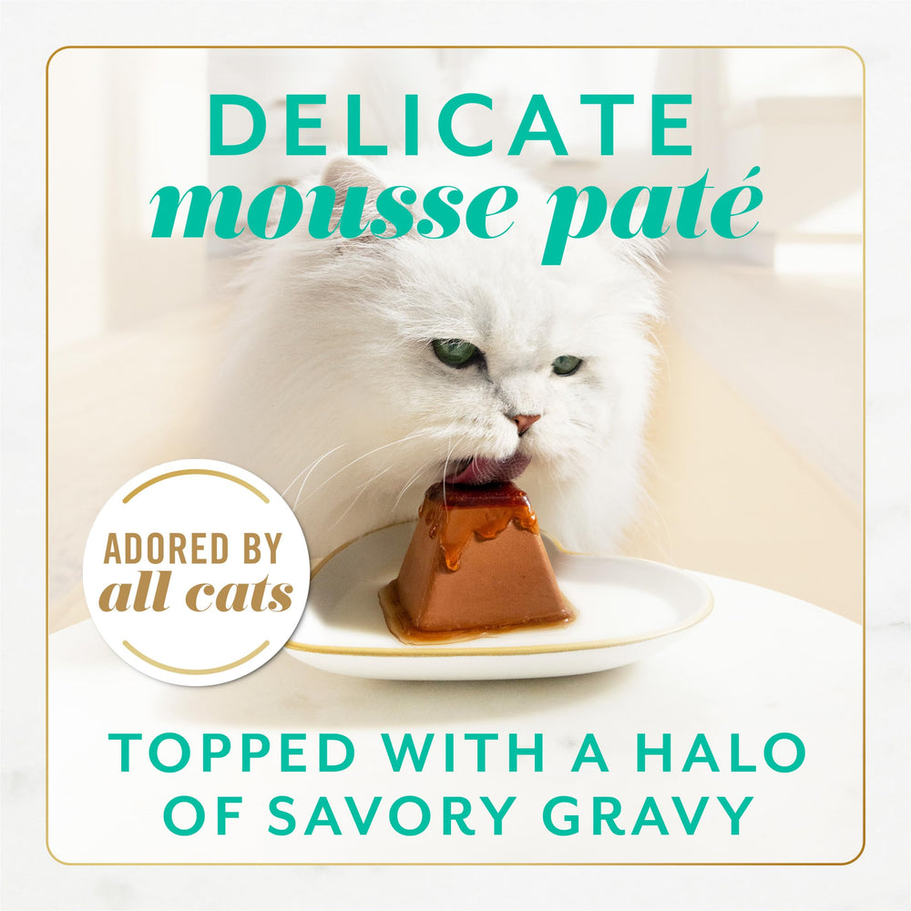 Fancy Feast Gems Mousse Forma Pirámide: presentación en pirámide para servir fácilmente
