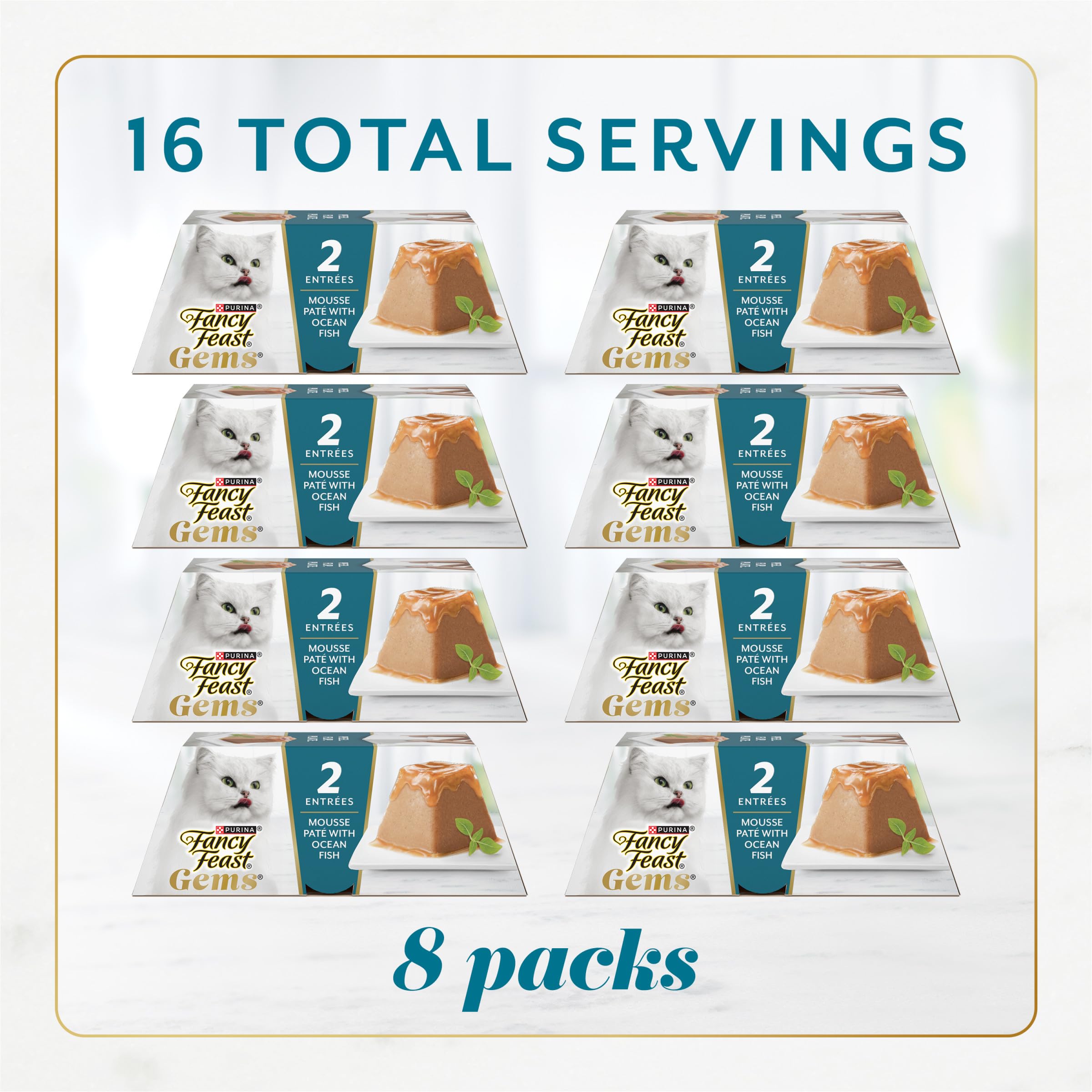 Fancy Feast Gems Pate Mousse textura sedosa para paladares exigentes