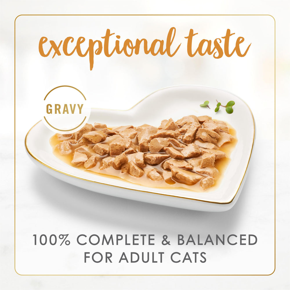 Fancy Feast Gravy Lovers, hígado de pollo en salsa, proteína para gatos activos