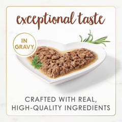 Ingrédients naturels au boeuf pour une alimentation équilibrée sans additifs.