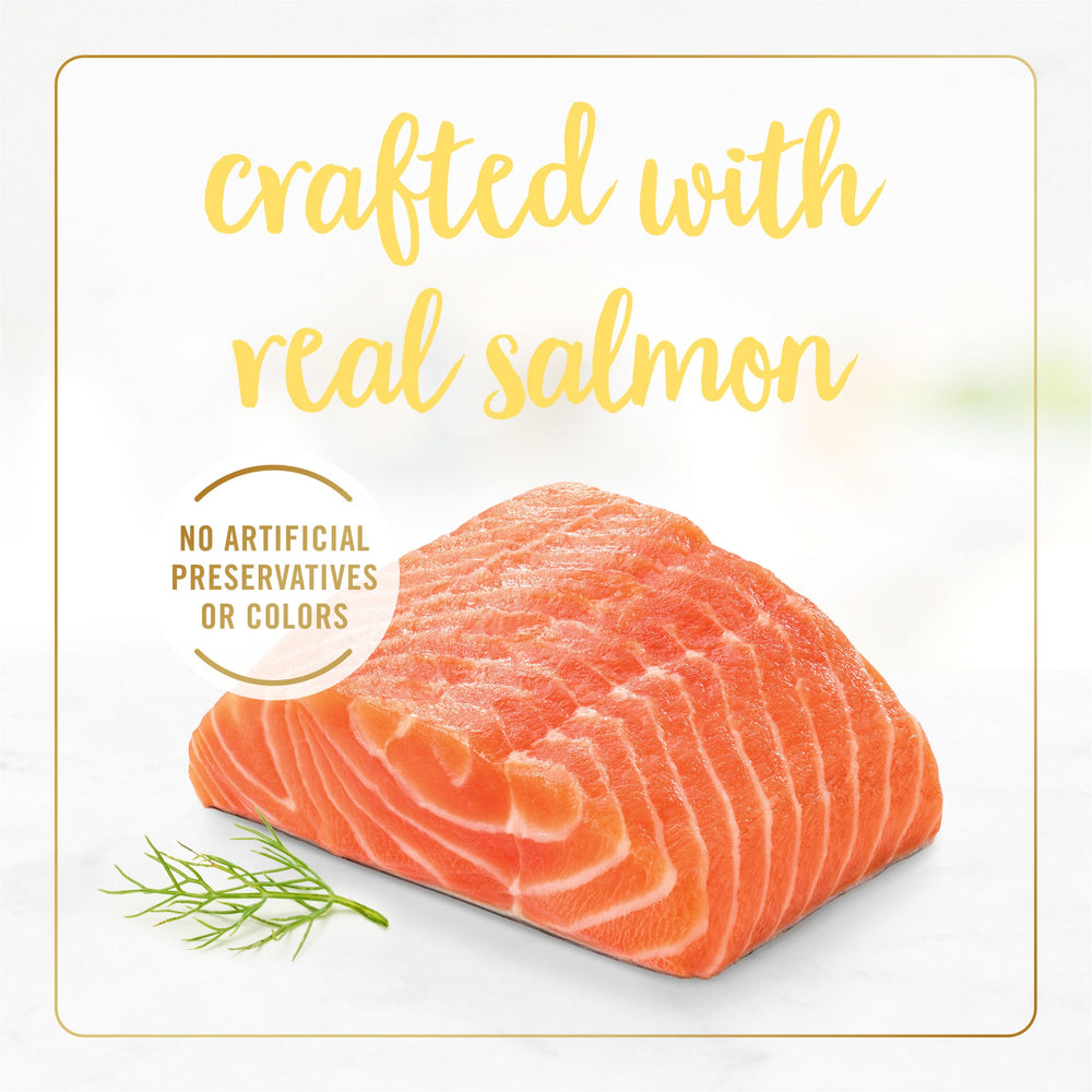 Purina Fancy Feast Tender Salmon lata con abrefácil, preparación rápida