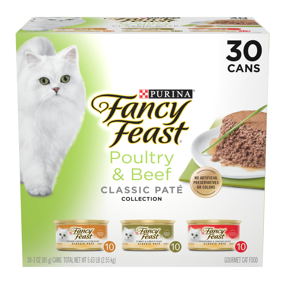 Fancy Feast lata pate pollo: sabor gourmet para gatos adultos.