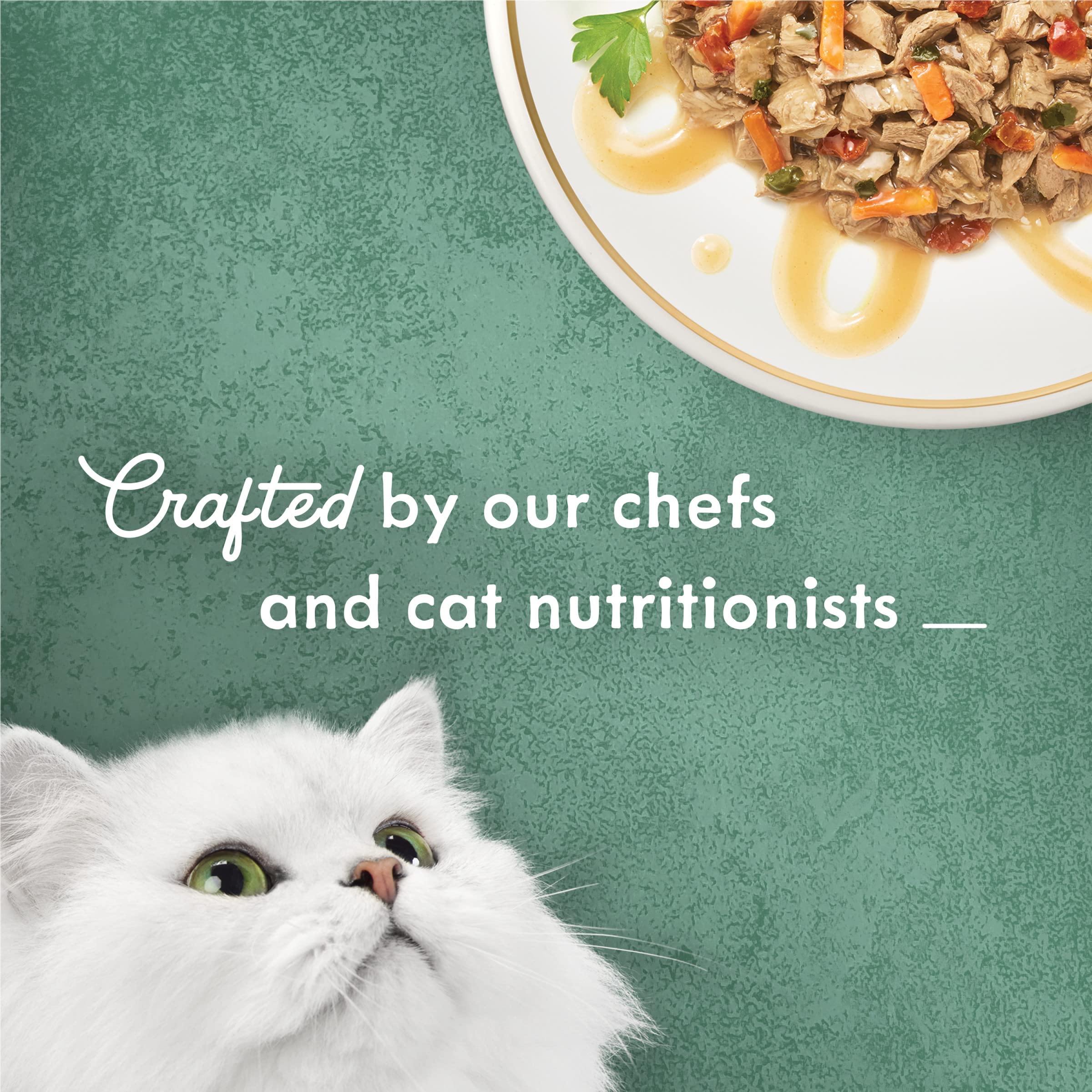 Fancy Feast Medleys caldo sedoso, textura suave para cada porcion.