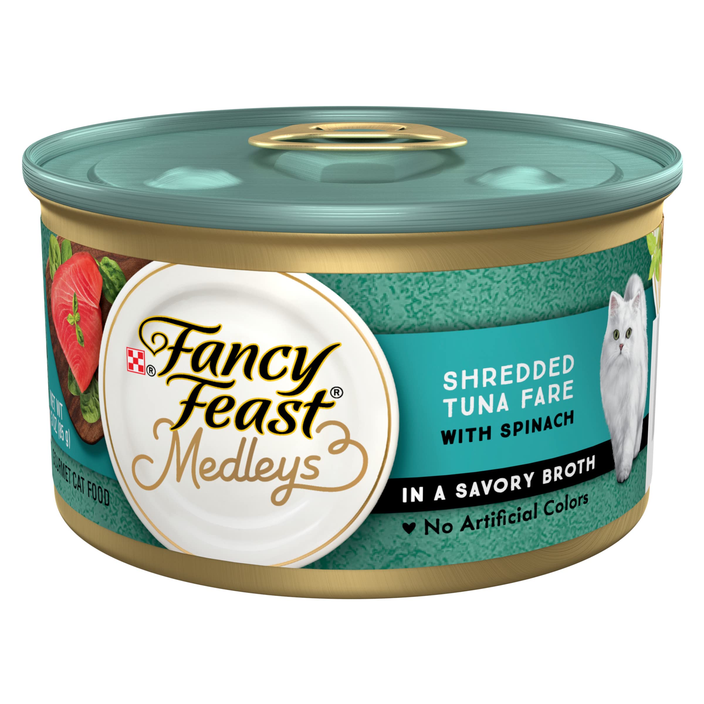 Fancy Feast Medleys pack 24 latas de 3 oz, conveniente para alimentar a tu gato.