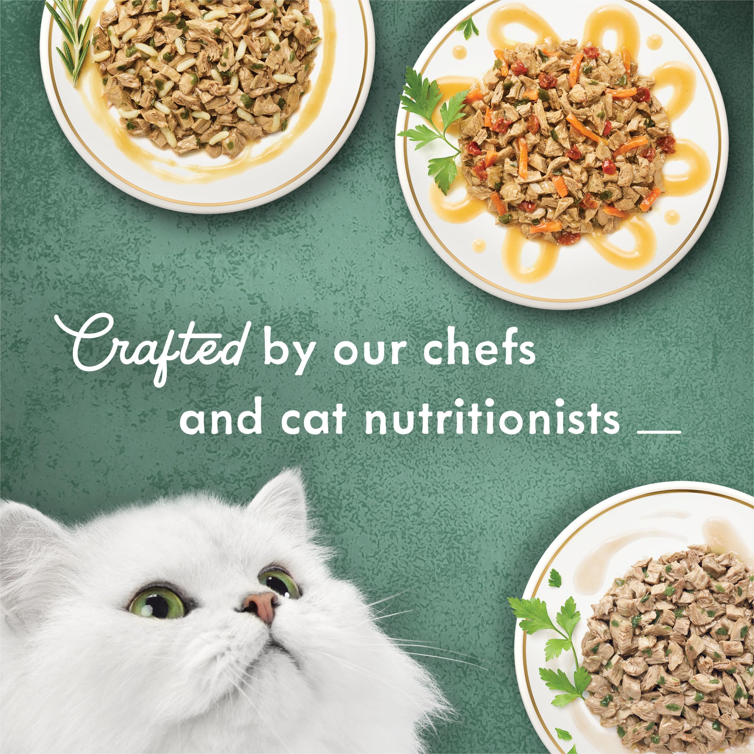 Paquete de 12 latas Fancy Feast Medleys, listo para servir al gato
