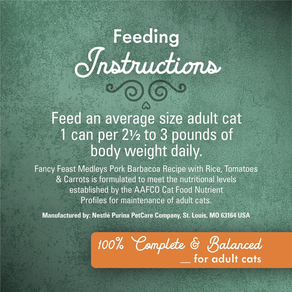 Fancy Feast Medleys paquete 24, opción conveniente para alimentarlo.