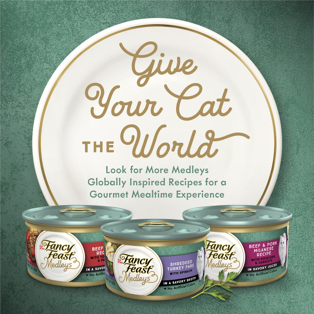 Purina Fancy Feast Medleys para gatos adultos, variedad de sabores