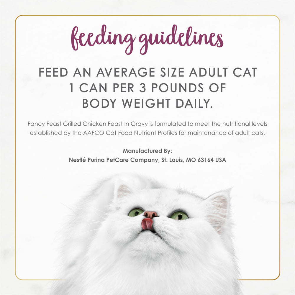 Fancy Feast: porción conveniente para gatos adultos, sin artificios innecesarios.
