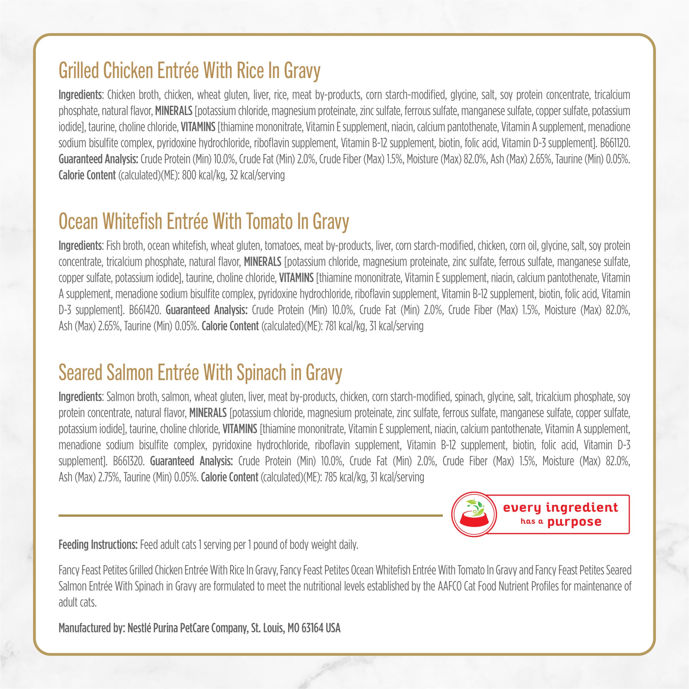Fancy Feast Petites sin preservantes ni colorantes artificiales