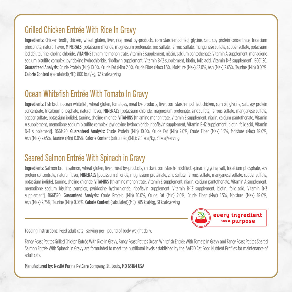 Fancy Feast Petites sin preservantes ni colorantes artificiales