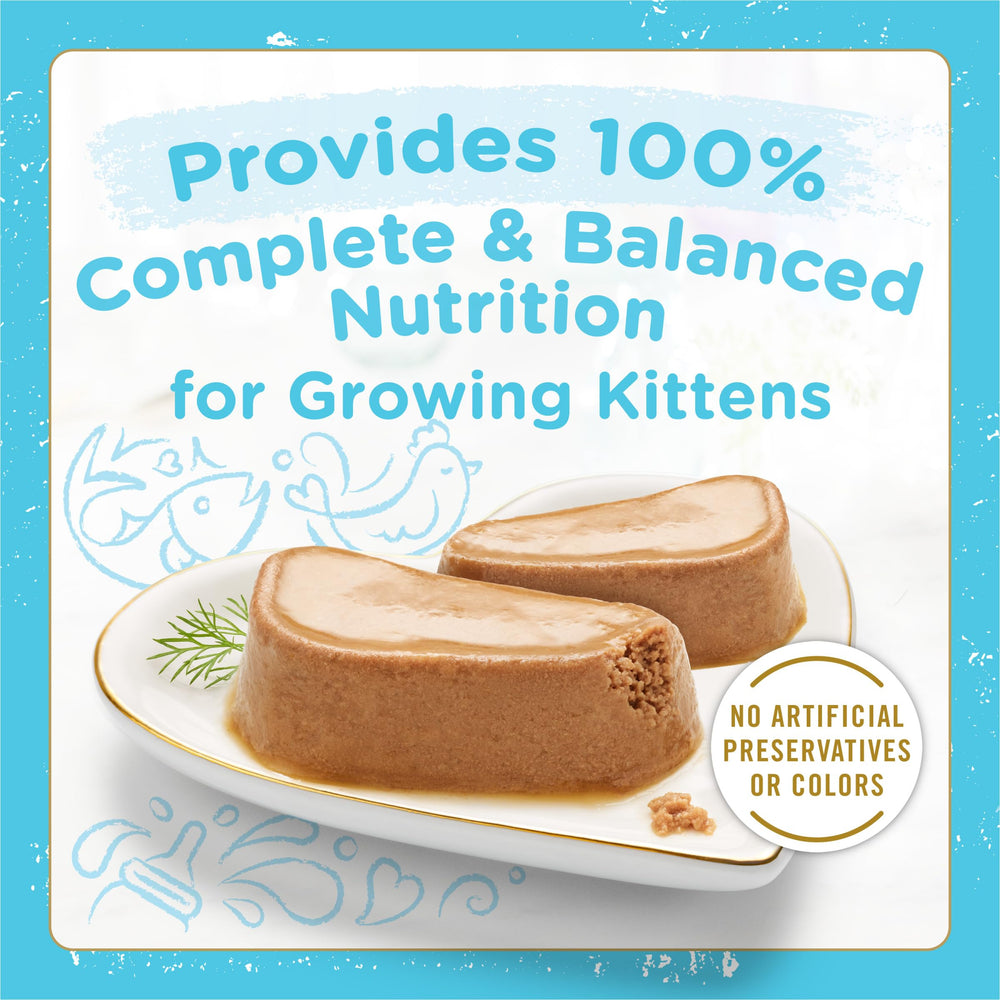 Fancy Feast Petites paté salmón, sabor real y textura atractiva para gatitos curiosos