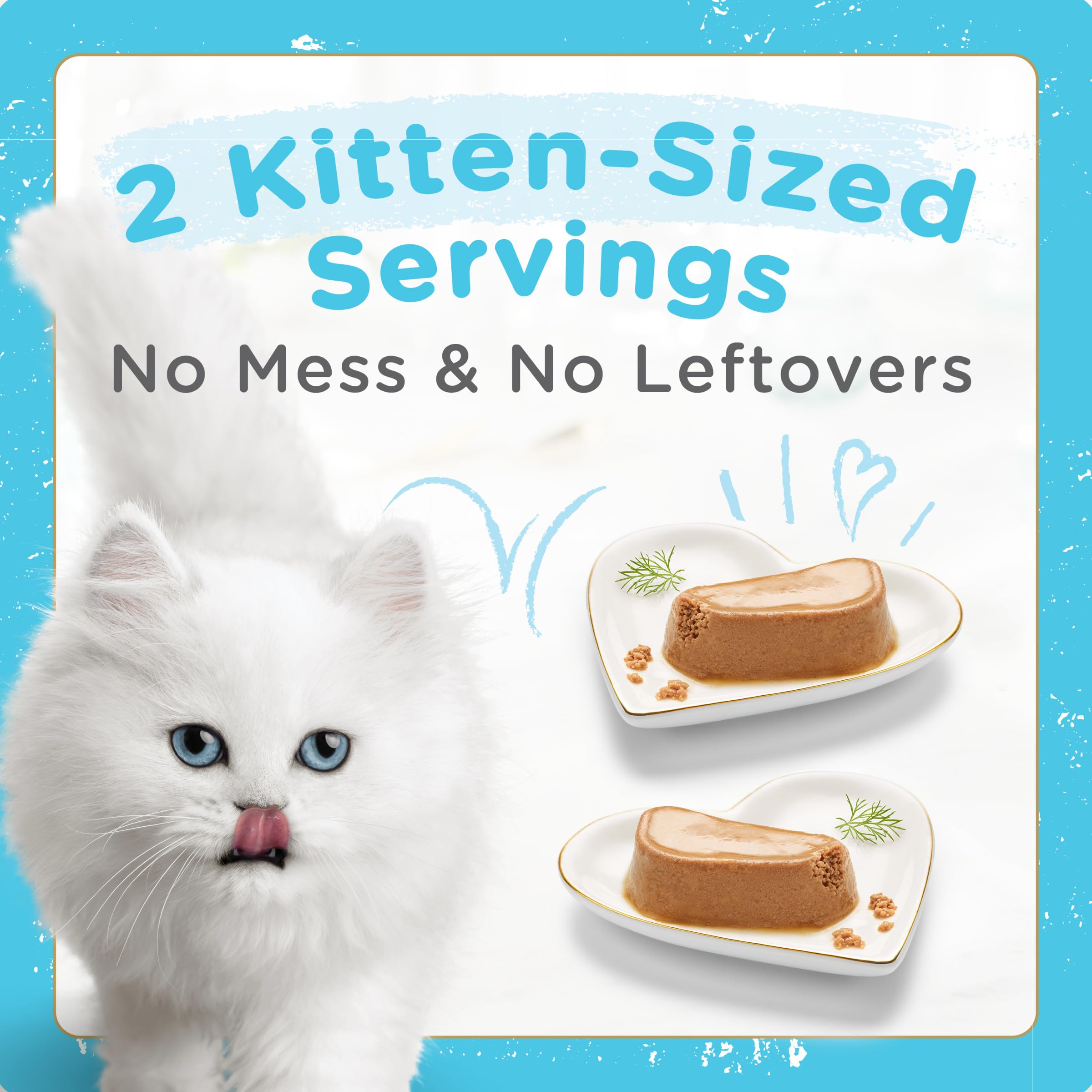 Fancy Feast Petites porciones individuales para gatitos en crecimiento, nutrición equilibrada