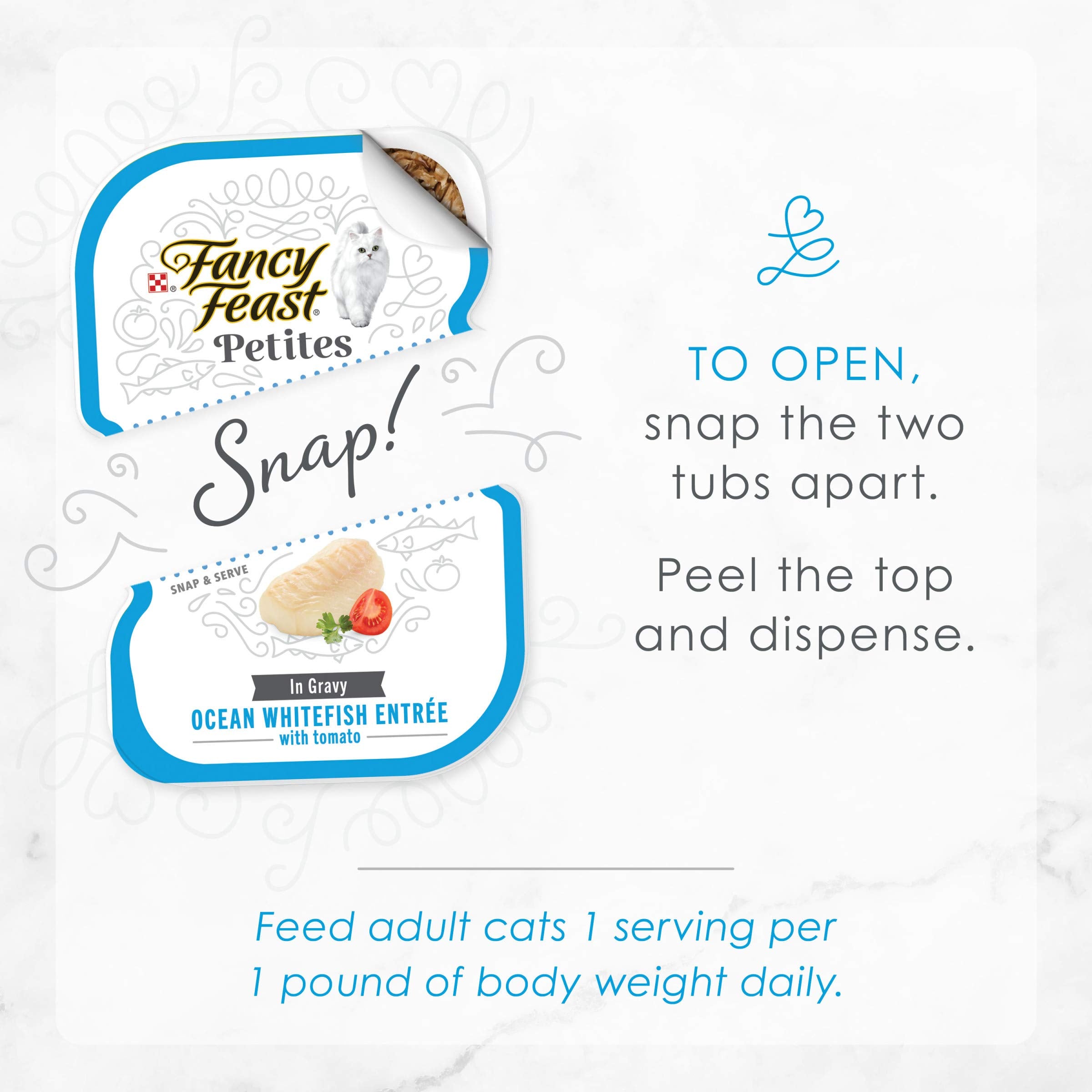 Fancy Feast Petites texture variée qui stimule l’appétit des chats.