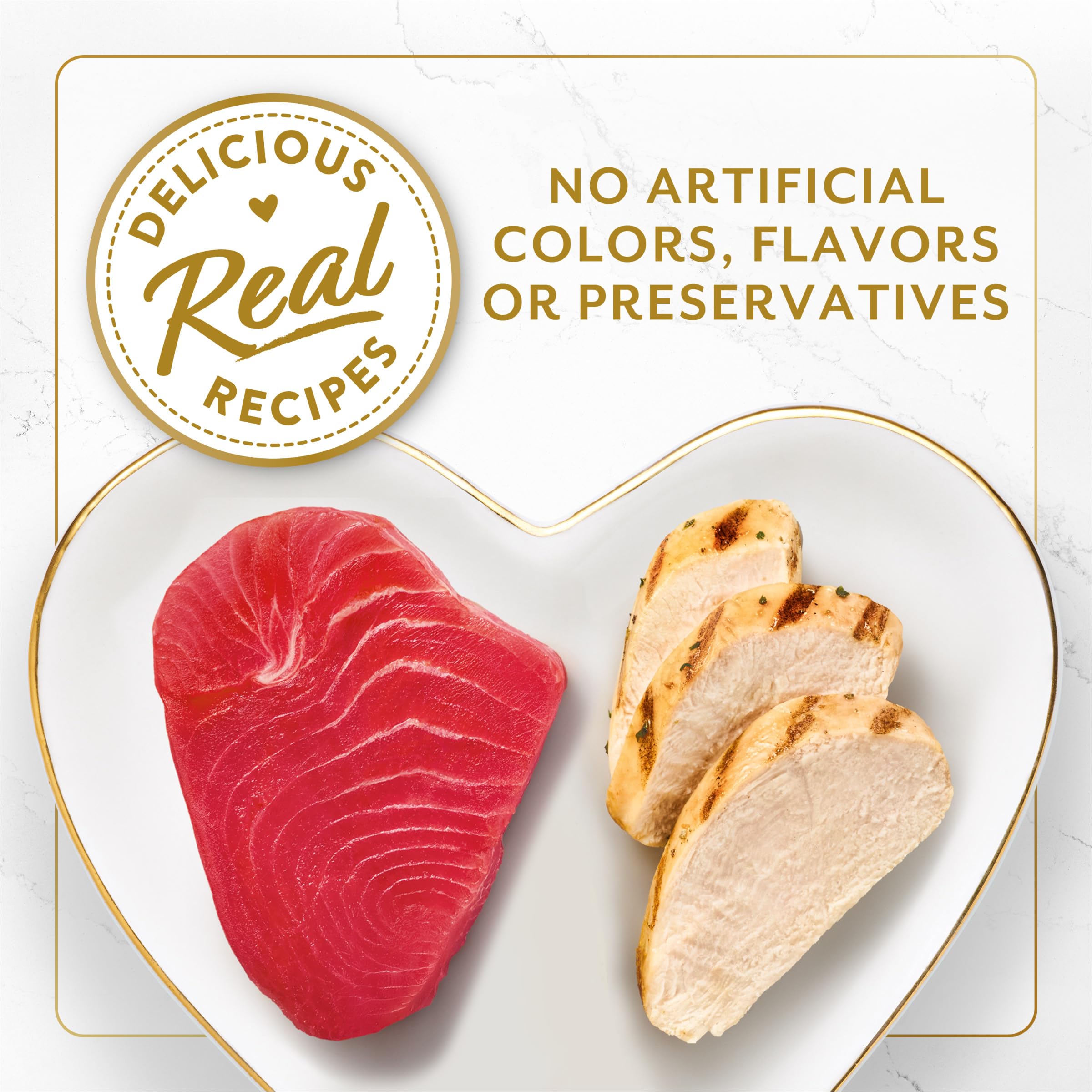 Fancy Feast proteína real: pollo y atún sin colorantes artificiales