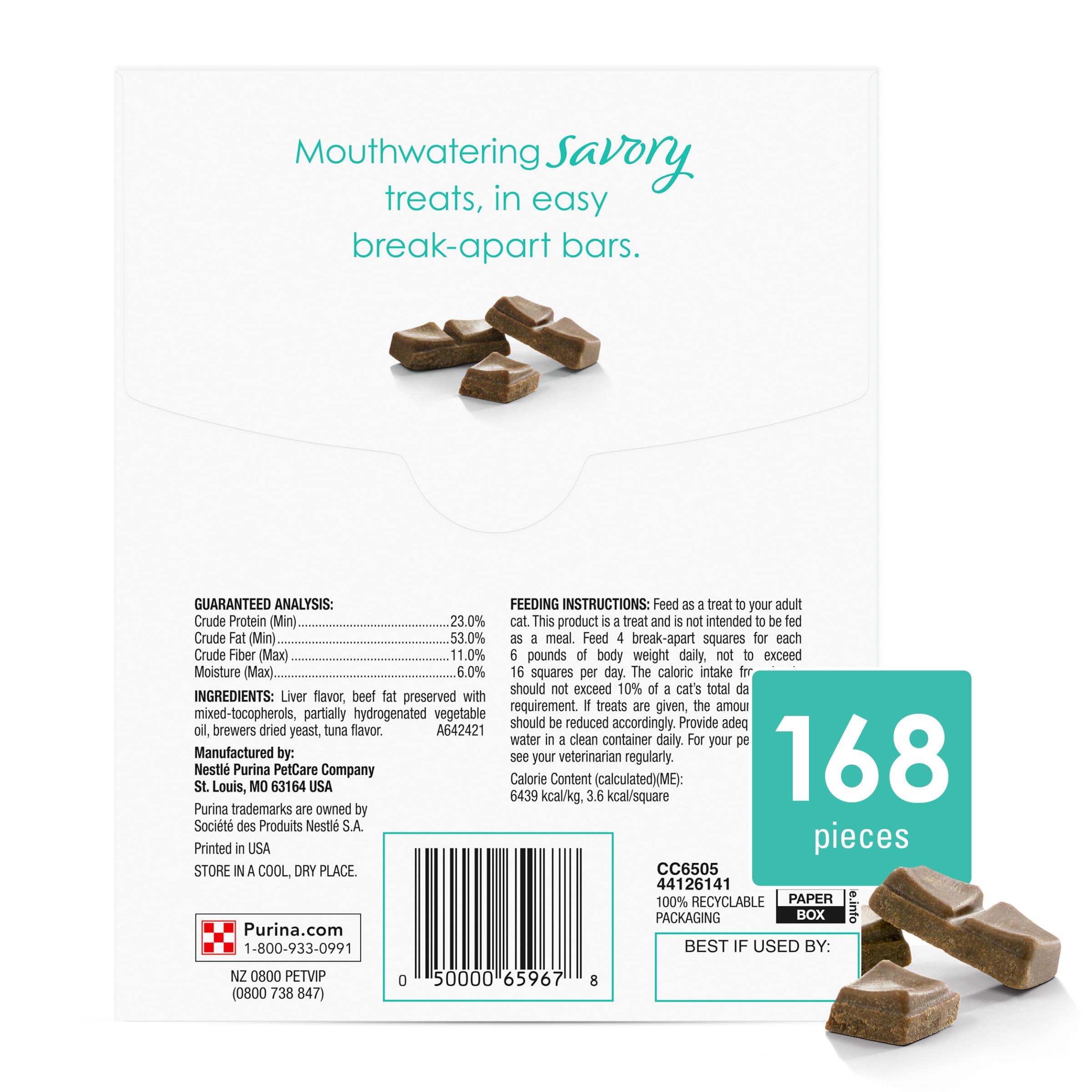Envase práctico que mantiene la frescura de Fancy Feast Savory Cravings