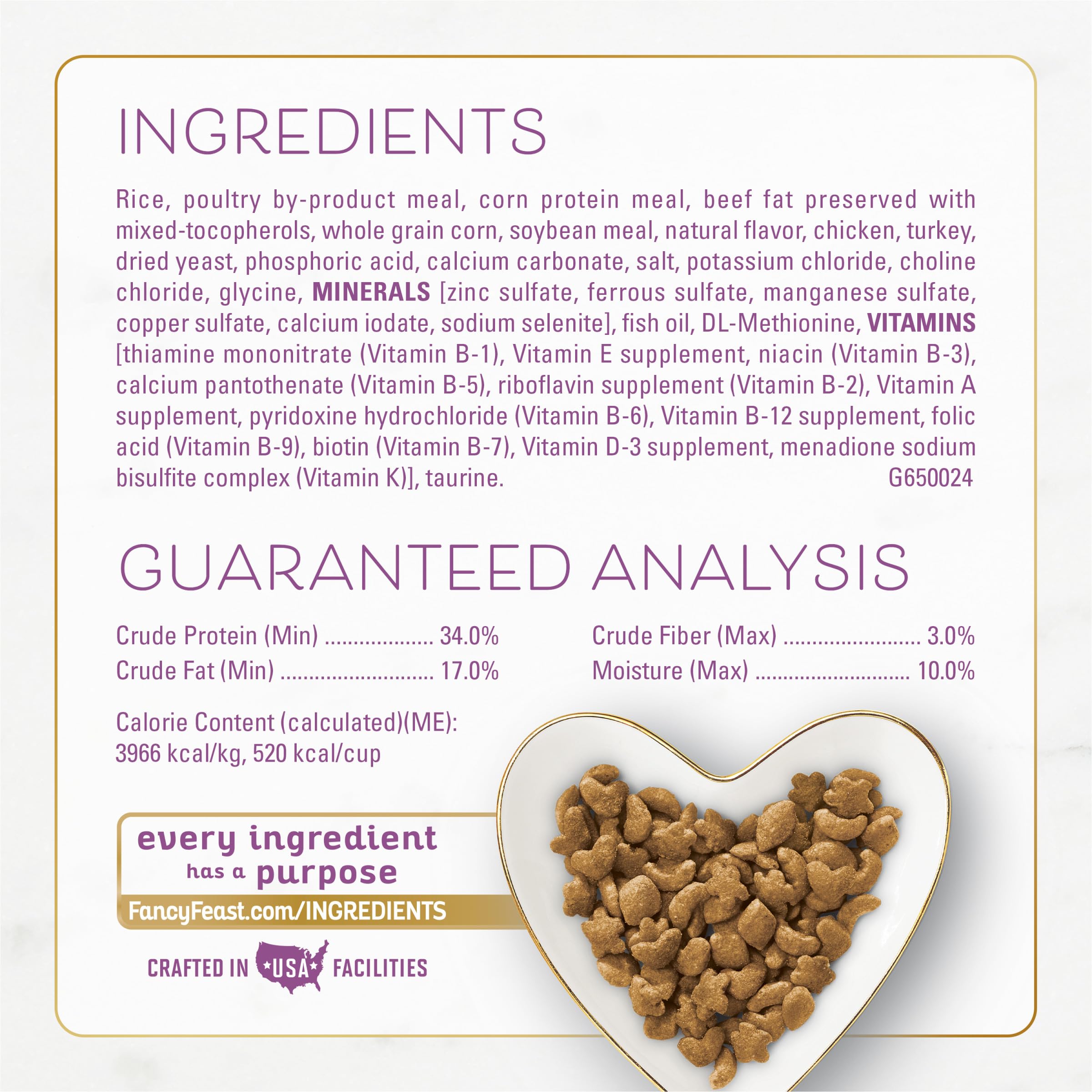 Fancy Feast: fórmula con vitaminas y minerales para nutrición equilibrada