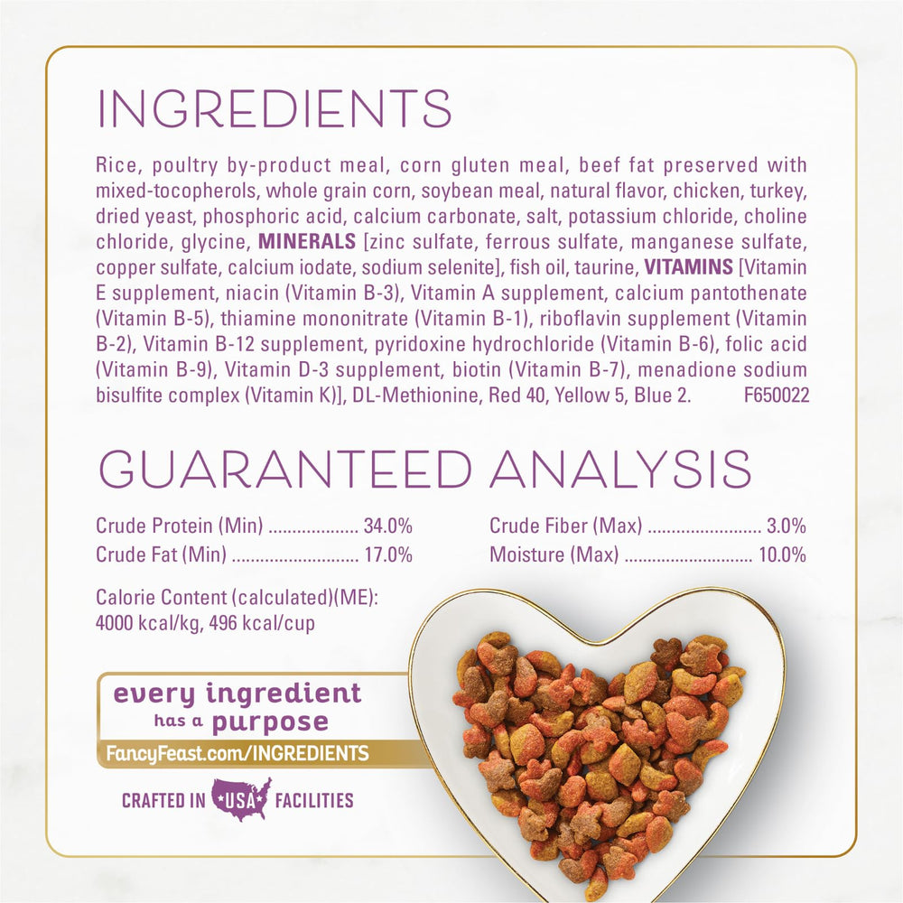 Fancy Feast trocitos crujientes de pollo y pavo con sabor premium
