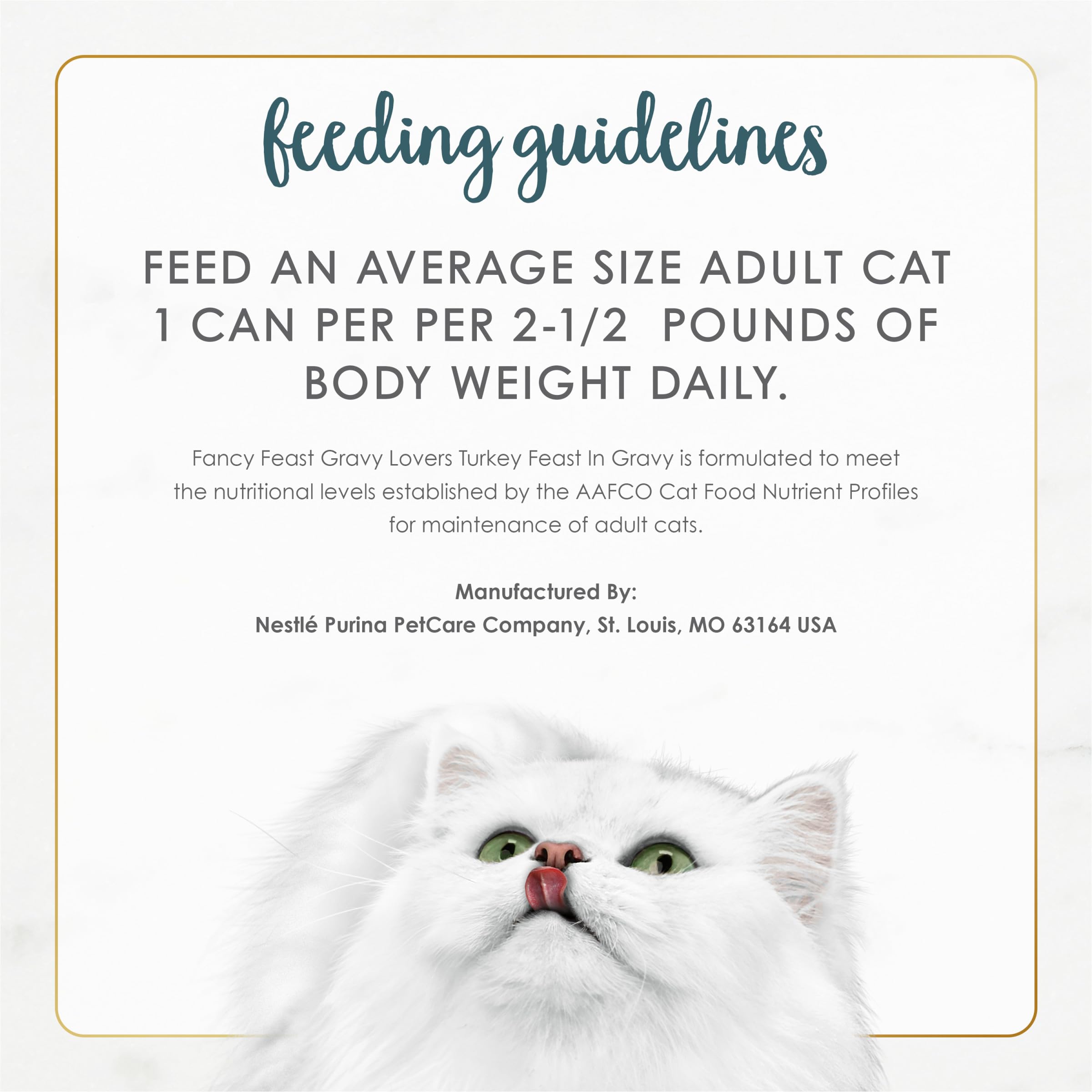 Lata Fancy Feast, servicio rápido y fácil para comidas diarias de gato.