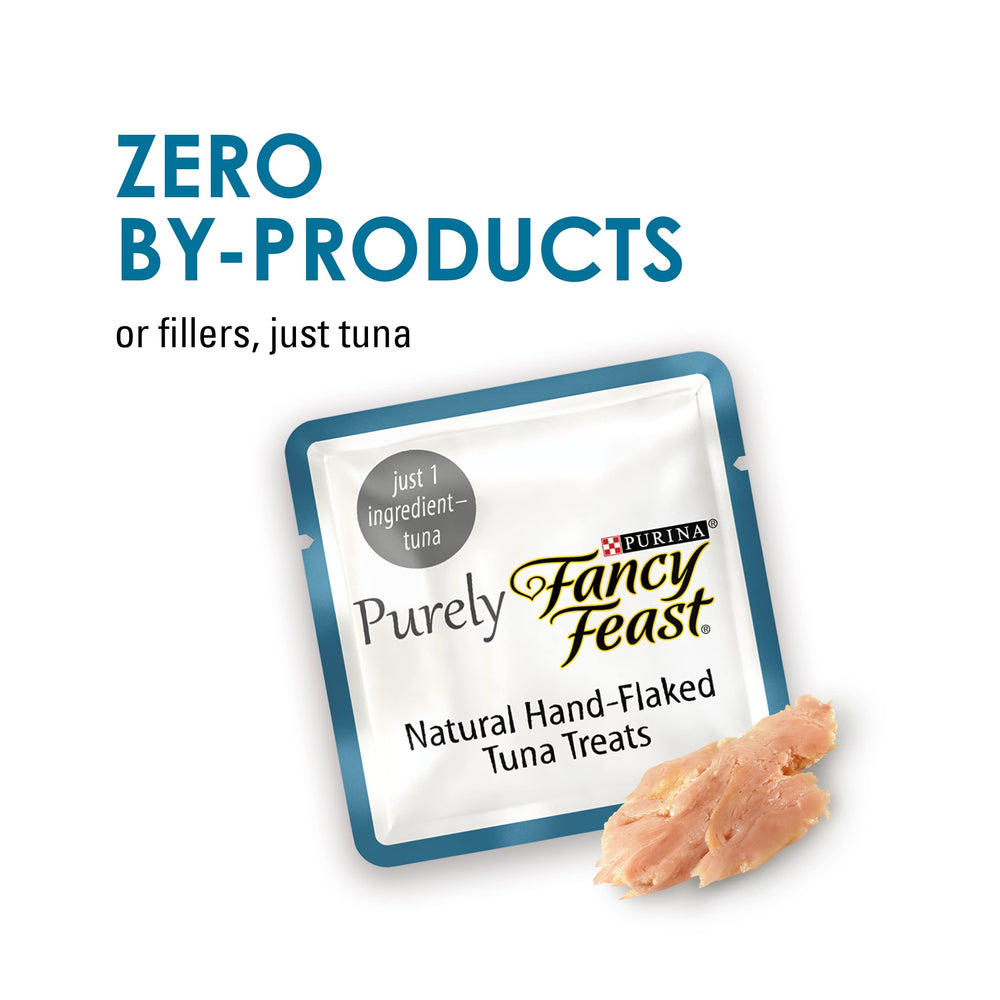 Fancy Feast sin subproductos: trozos de atún puro para gatos curiosos.