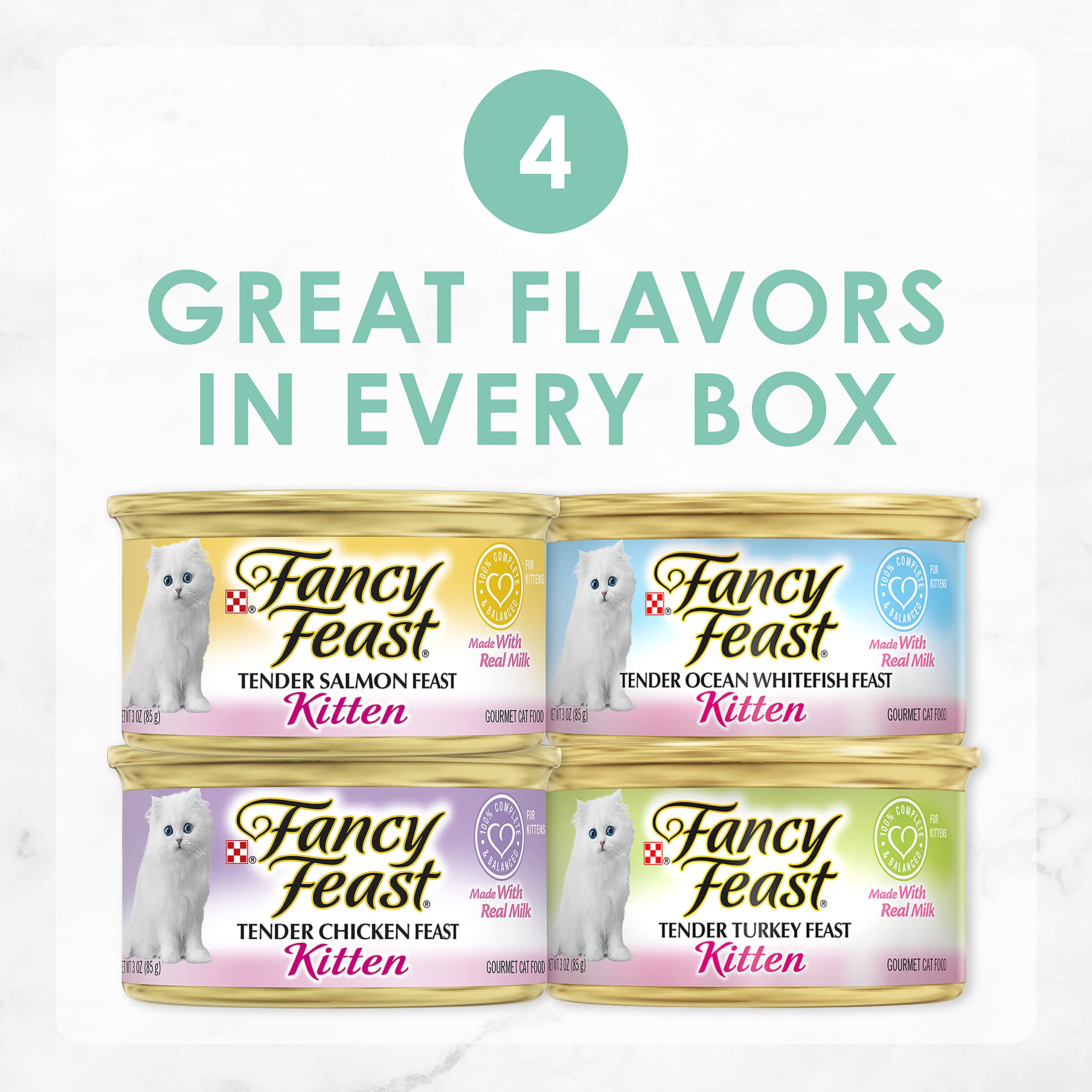 Fancy Feast Tender Feast Turkey: porción húmeda para gatitos, sabor reconfortante en cada comida