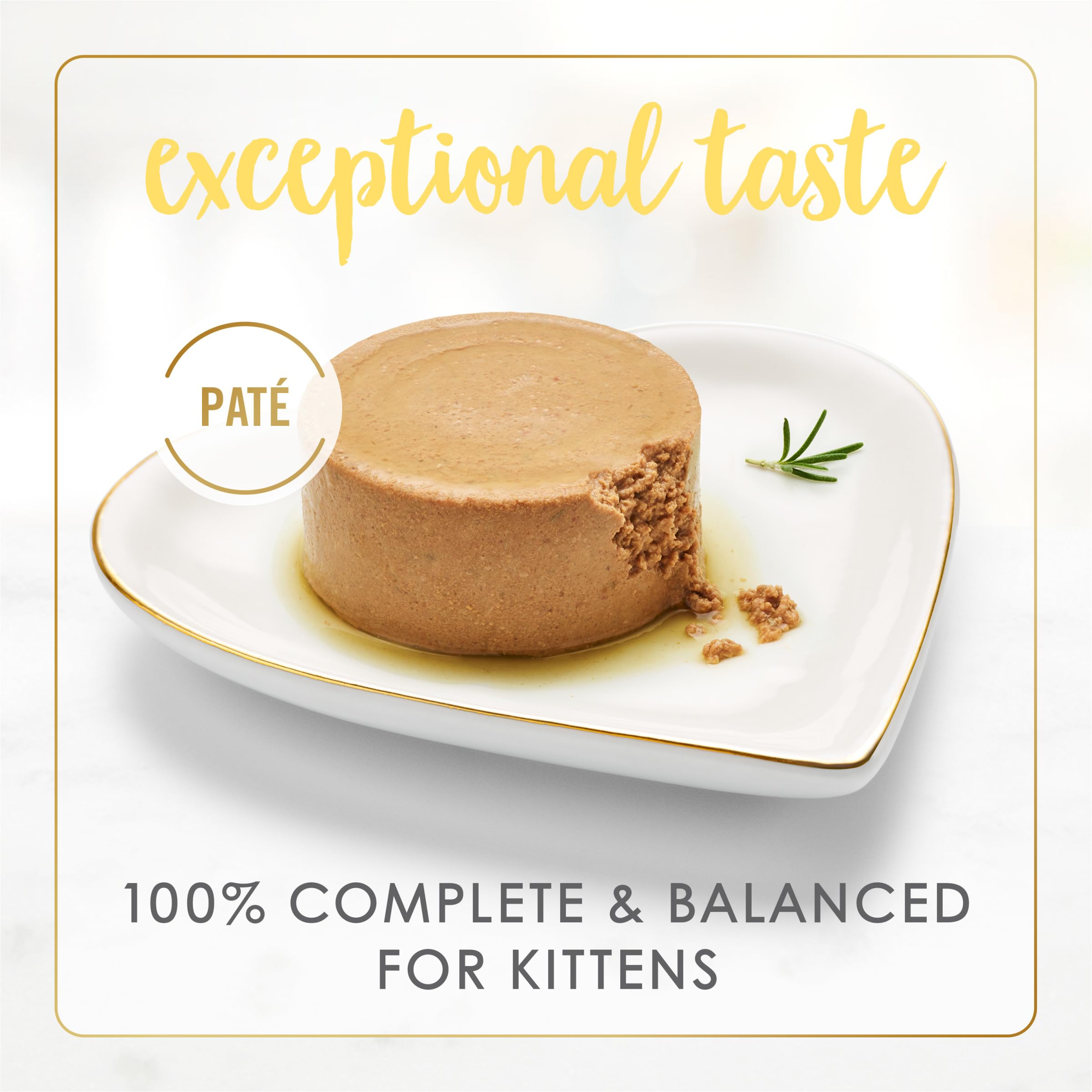 Purina Fancy Feast Tender Salmon paté suave, textura fácil de comer para gatitos