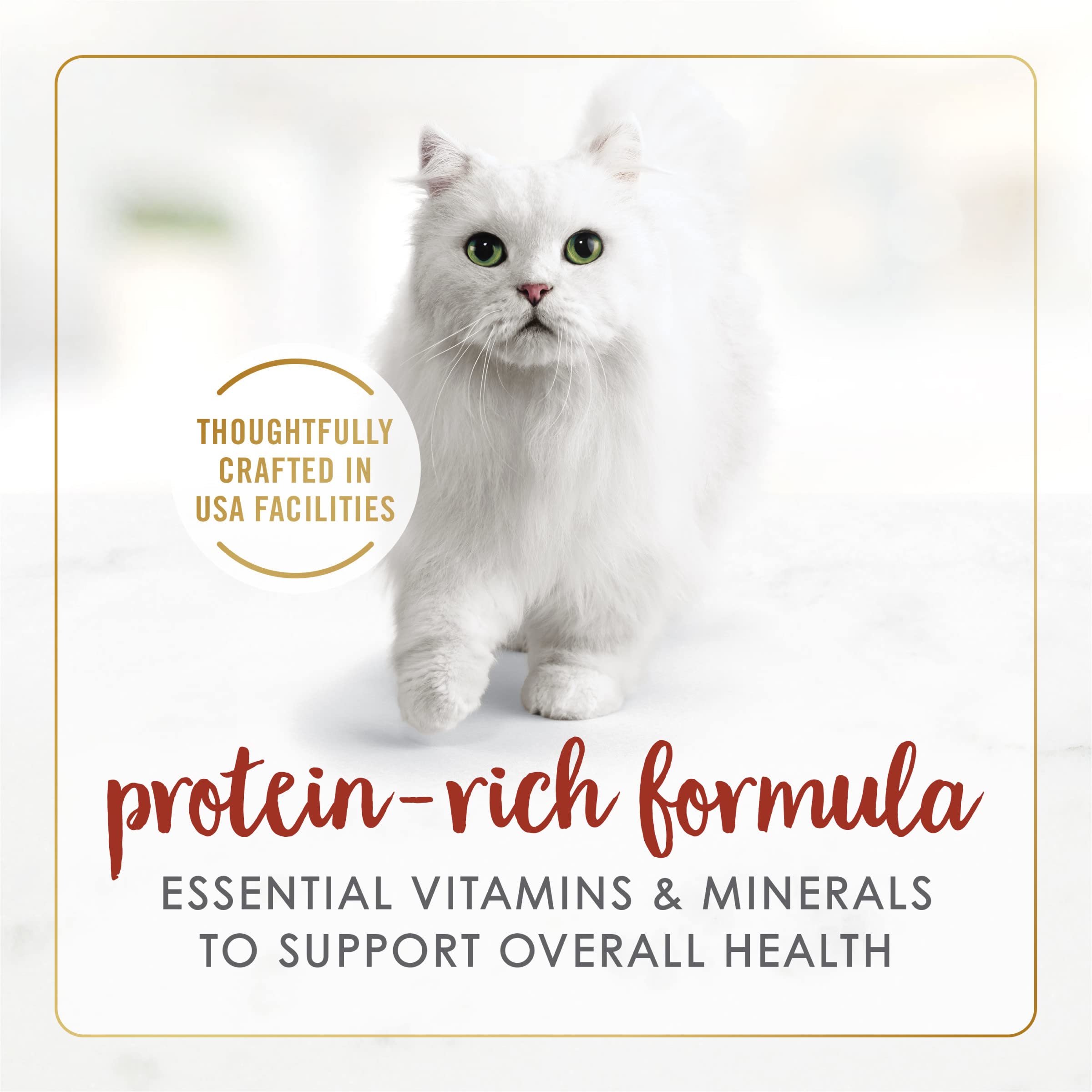 Fancy Feast textura tierna, ideal para satisfacer el apetito de un gato adulto.