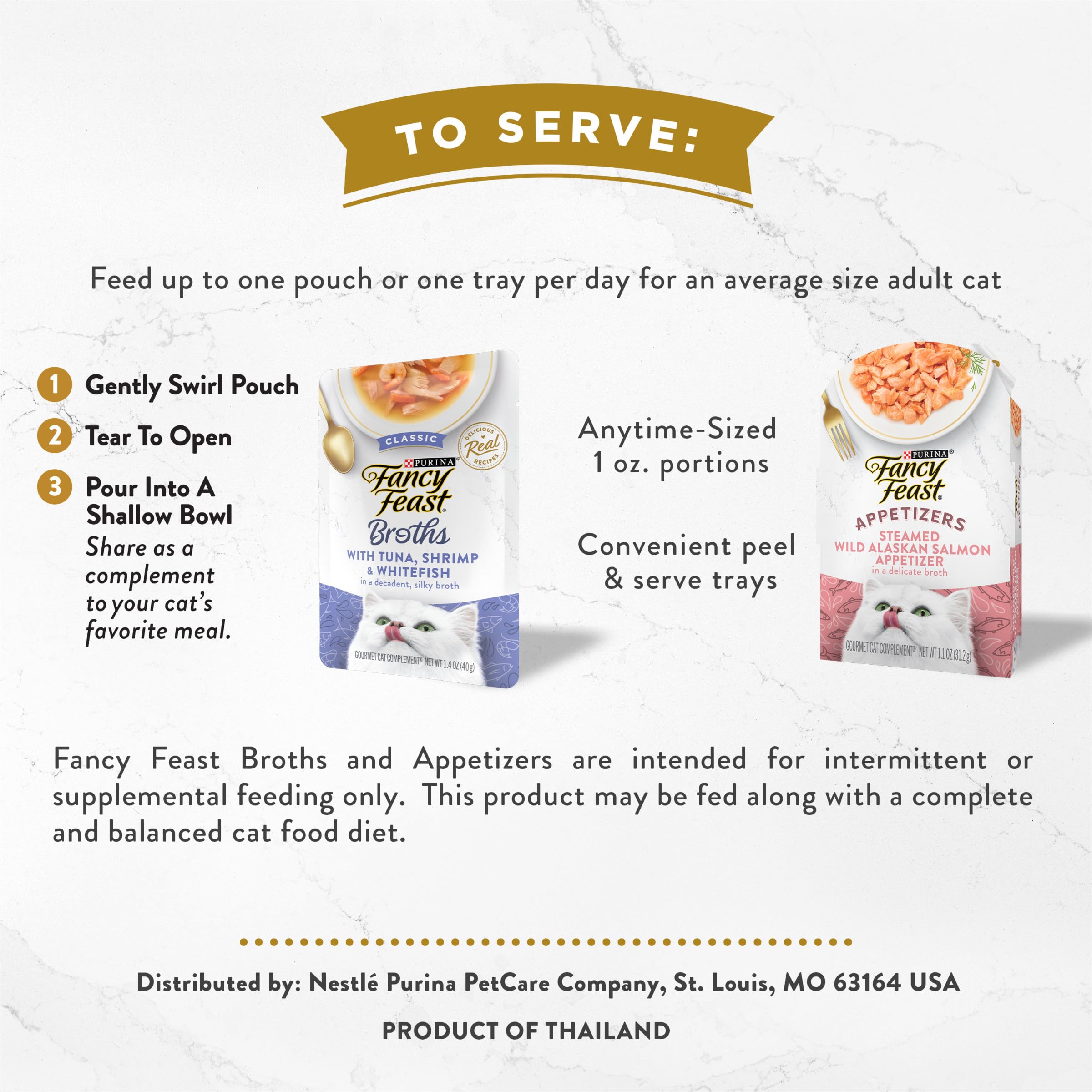Fancy Feast texturas reales, trocitos de pescado y pollo para saborear.