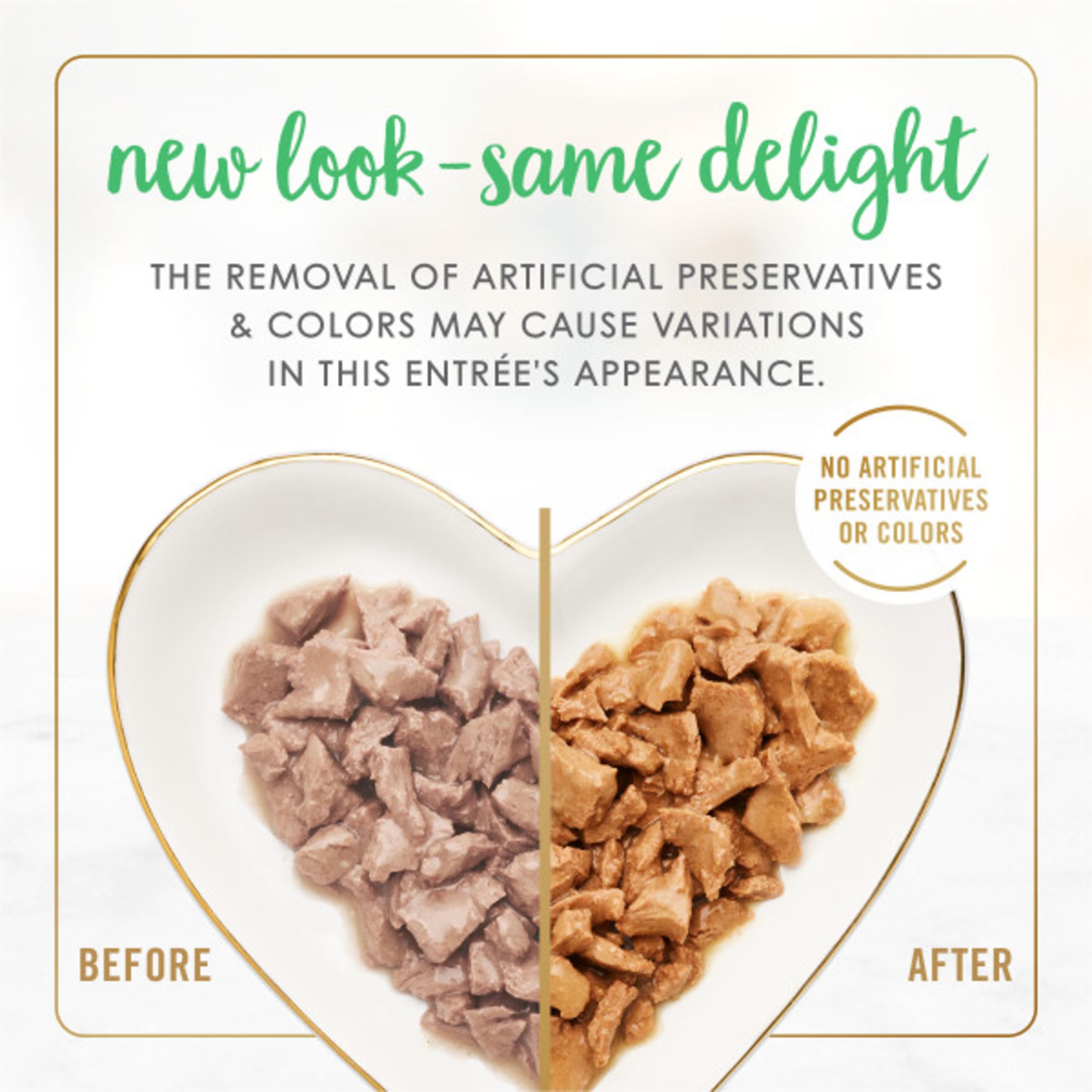 Fancy Feast trucha en trozos, porciones listas para la comida felina.